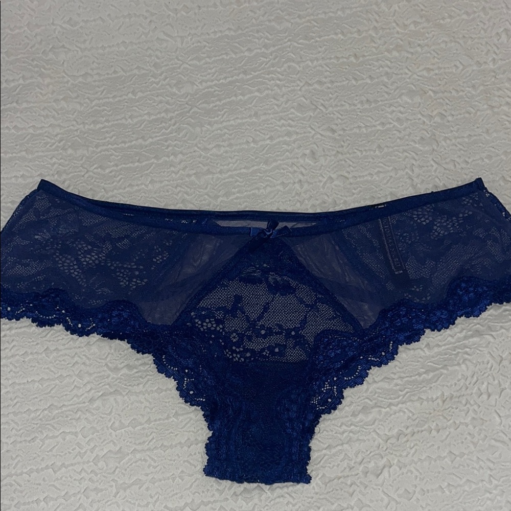 Victoria's Secret Blue Lace Hipster Panties